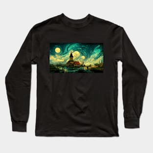 The Sky of Vincent Van Gogh (day18） Long Sleeve T-Shirt